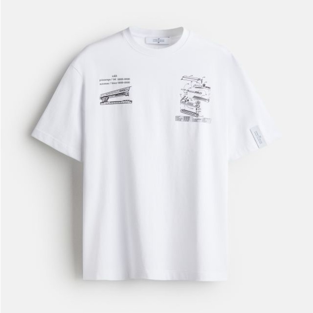 rokh H&M Printed t-shirt tee shirt NWT NEW WITH TAGS